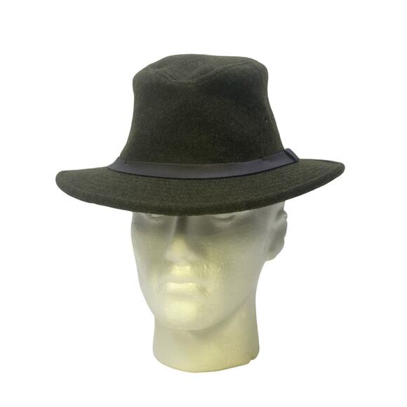 Filson Forest Green Style 25 Vintage Mackinaw 100% Wool Packer Hat Size Medium - Picture 2 of 8